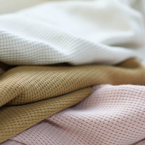 Waffle Knit Jersey “Nude Rosa”