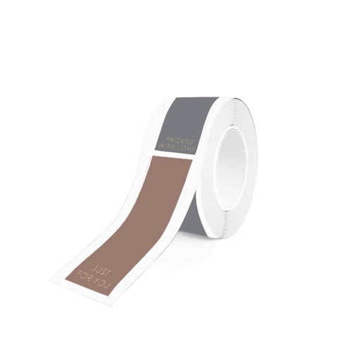 Duo - Stickers Étiquette Terra/Gris Or (2 pièces)