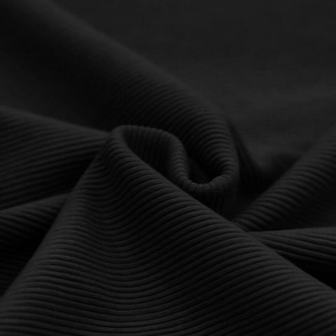 Ottoman Rib Jersey “Schwarz“