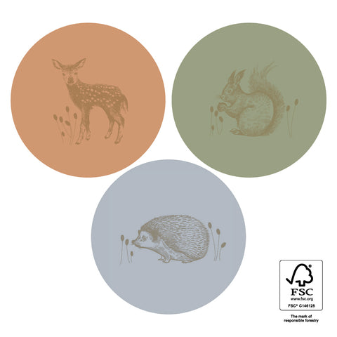 Autocollants Multi - Forest Gold Faded (3 pièces)