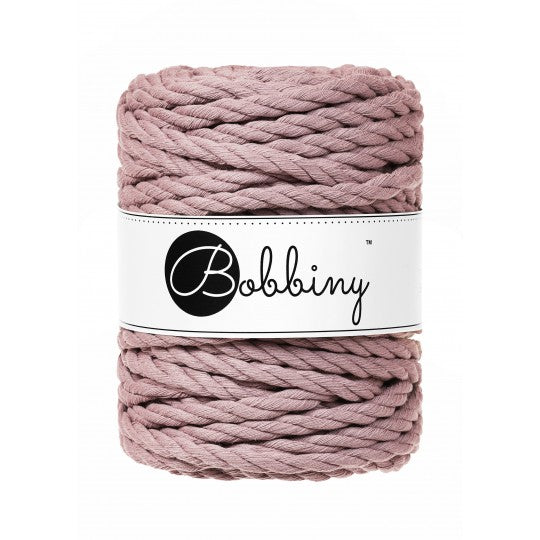 Mauve / CORDON MACRAMÉ 3PLIS 9MM 30M