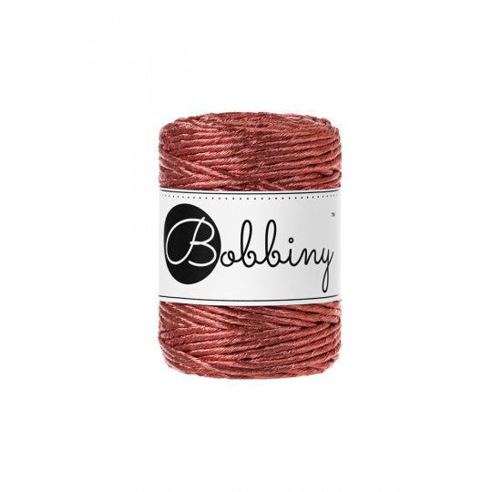 Metallic Copper / MAKRAMEE-KORDEL 3MM 50M