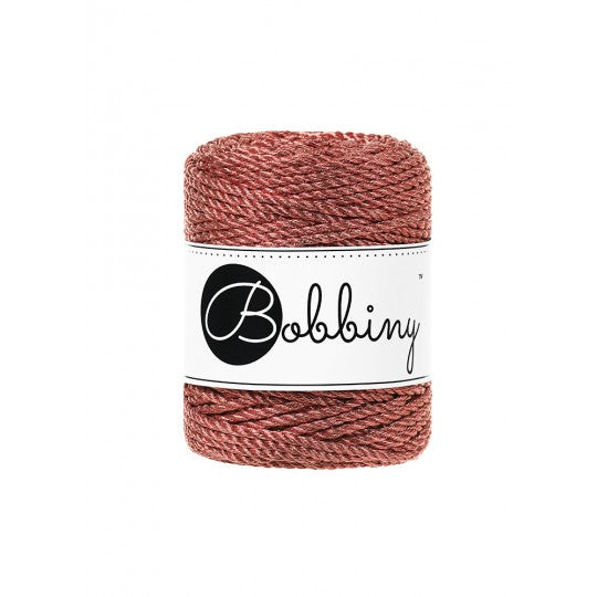 Metallic Copper / MACRAME CORD 3PLY 3MM 50M