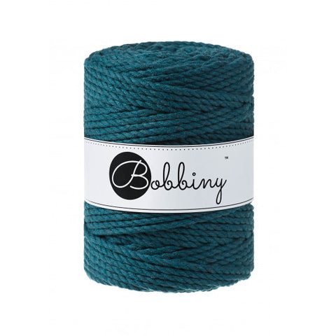 Peacock Blue / MACRAMEE CORD 3PLY 5MM 100M