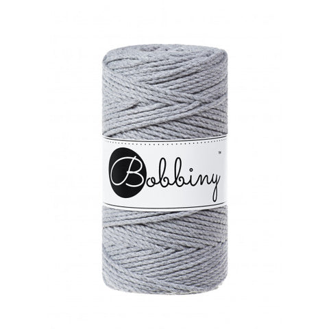 Silver / MAKRAMEE-SCHNÜRE 3PLY 3MM 100M
