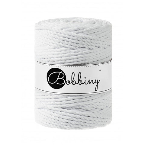 White / MACRAME CORDS 3PLY 5MM 100M
