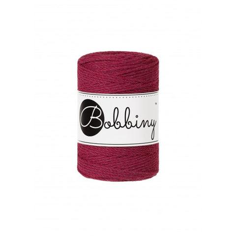 Wine Red / MAKRAMEE-SCHNÜRE 3PLY 1.5MM 100M