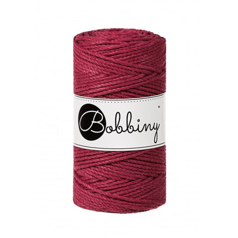 Wine Red / MAKRAMEE-SCHNÜRE 3PLY 3MM 100M
