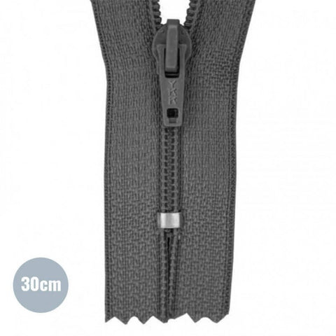 YKK zipper 30cm “dark gray”