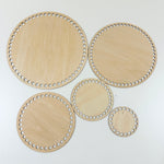 Base de panier / base en bois ronde divers. tailles