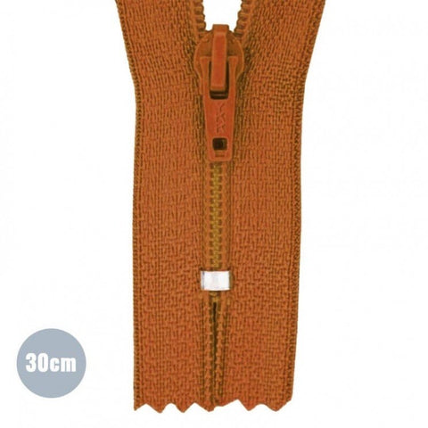 Zipper YKK 30cm “Cognac”