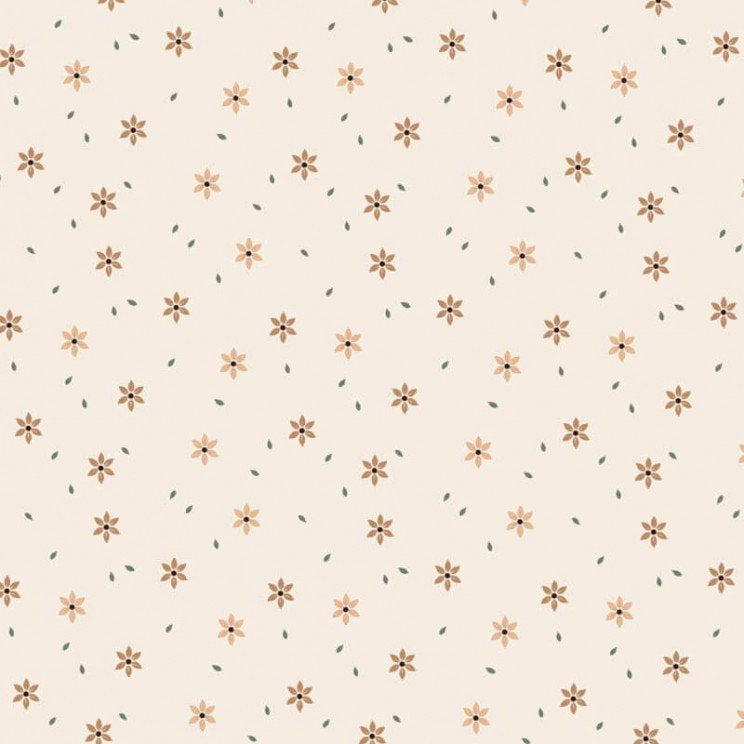 Tissu en coton « Starflower Naturel » 65cm