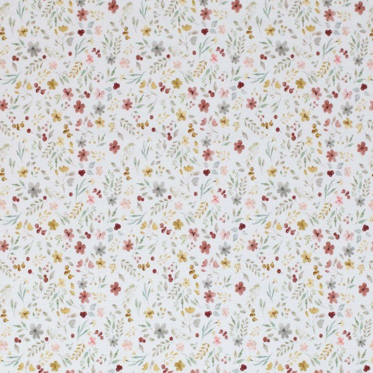 Jersey "Flower Collage Ecru”