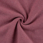 Bio Baumwollfleece GOTS  “Bordeaux melange”