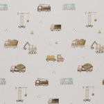 Rib Jersey „Baufahrzeuge Beige”
