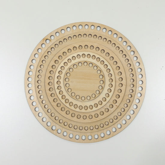 Base de panier / base en bois ronde divers. tailles