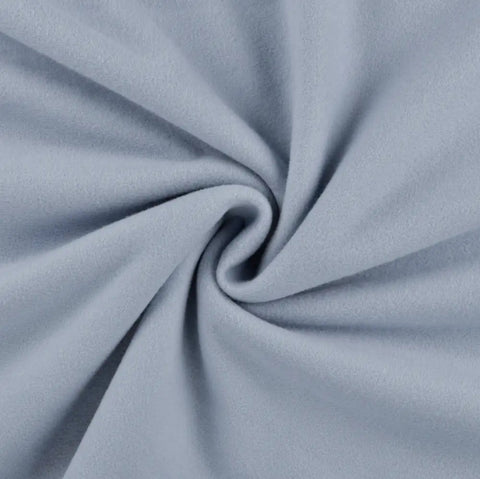 Bio Baumwollfleece GOTS „Baby Blau“