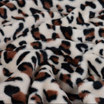 Fleece Print “Leopard Sand“