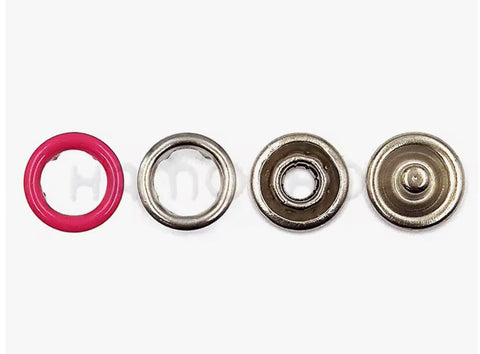Jersey Druckknöpfe Rose (50pcs.)