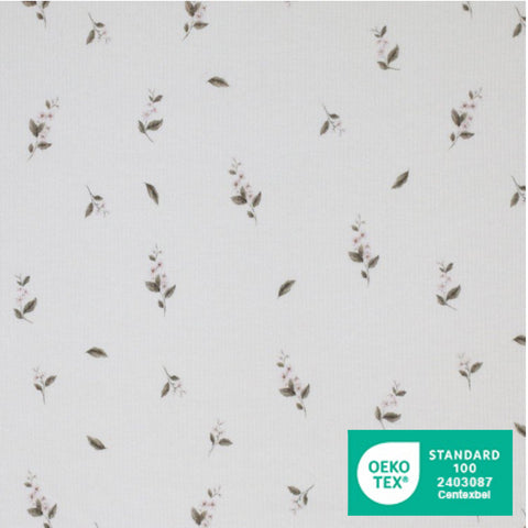 Rib Jersey „Rosa Blume“