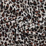 Fleece Print “Leopard Sand“