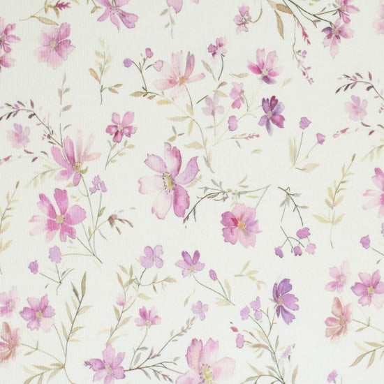 Rib Jersey „Pink lilac Flowers“