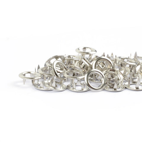 Jersey Druckknöpfe Silber (50pcs.)