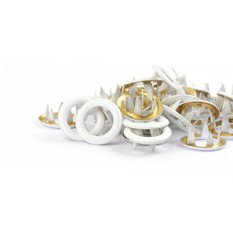 Jersey Druckknöpfe Weiss (50pcs.)