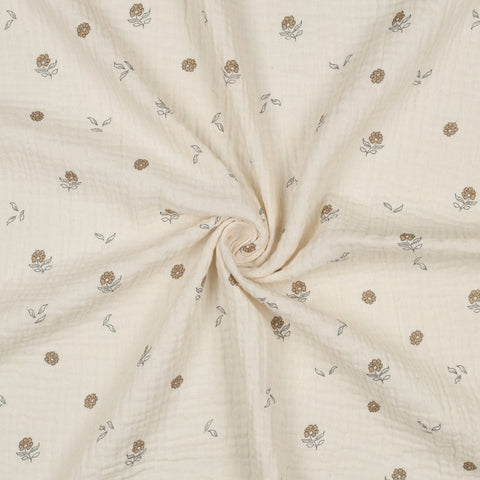 Musselin/Double Gauze  “Natural Flowers“