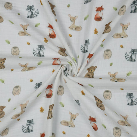 Musselin/Double Gauze  “Waldtiere“