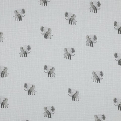 Musselin/Double Gauze  “Elefants“ Bio