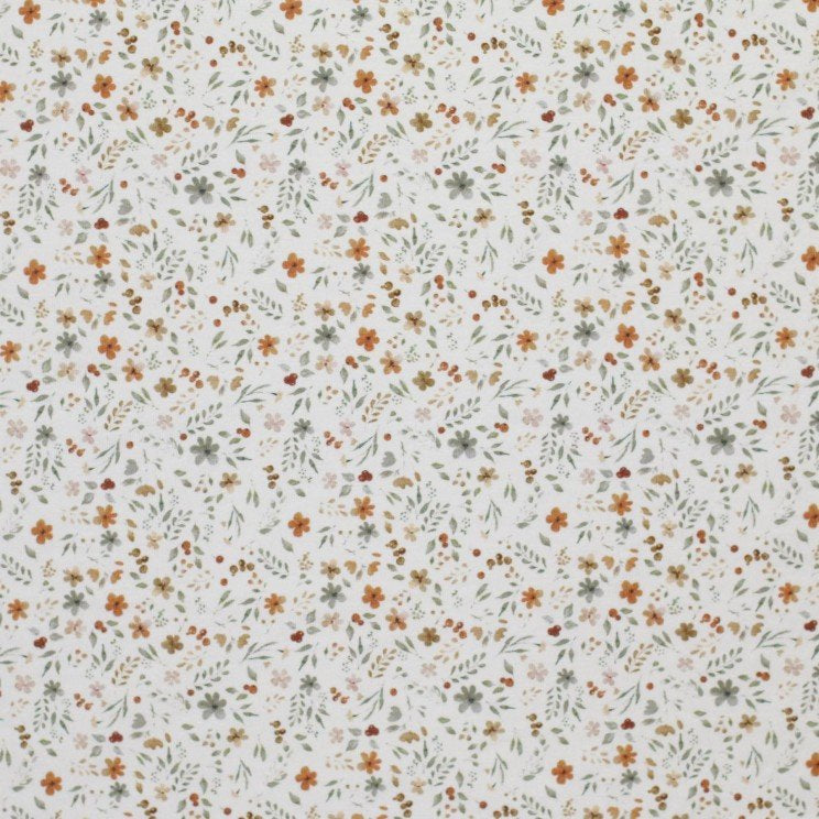 Jersey « Collage de fleurs Beige »