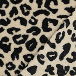 Teddy Jacquard Animal Print „Schwarz“