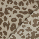 Teddy Jacquard Animal Print „Taupe“ 90cm