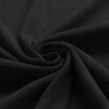 Rib Jersey "Schwarz“