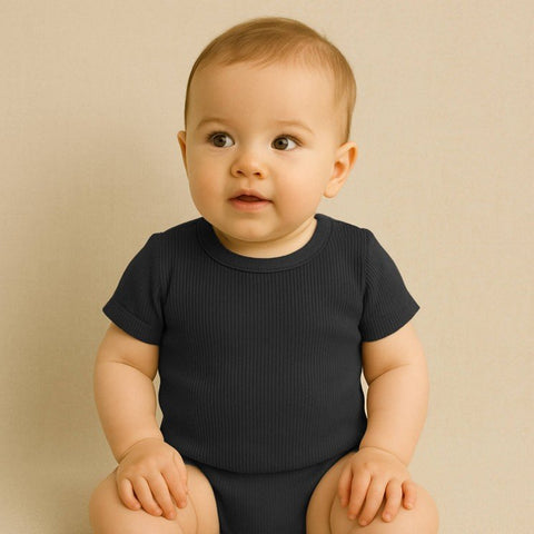 Rib Jersey "Schwarz“