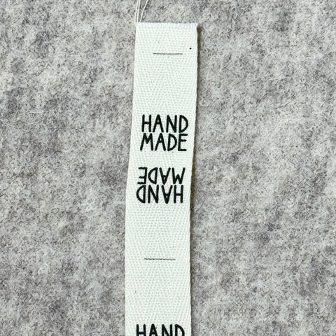 Baumwoll-Label "Hand Made" 4pcs