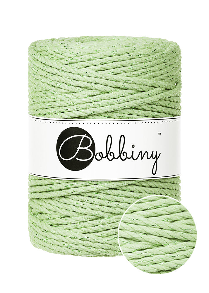 Unicolor Matcha / MAKRAMEE-SCHNÜRE 3PLY 5MM 100M