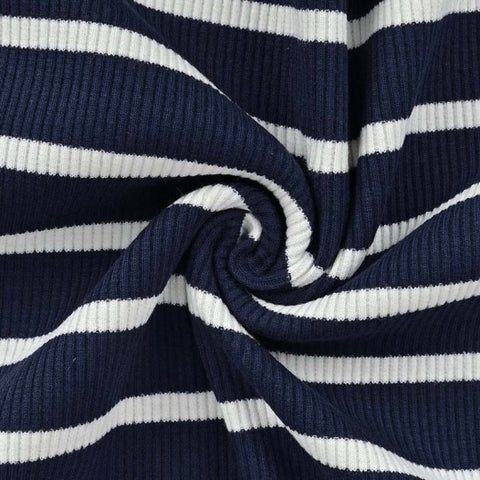Rib Jersey Stripes “Navy”