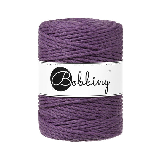 Violet / (Restbestand) MAKRAMEE-SCHNÜRE 3PLY 5MM 100M
