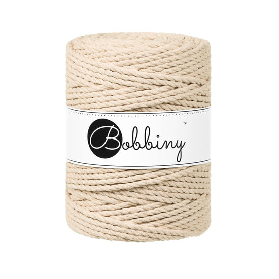 Warm Beige / MAKRAMEE-SCHNÜRE 3PLY 5MM 100M