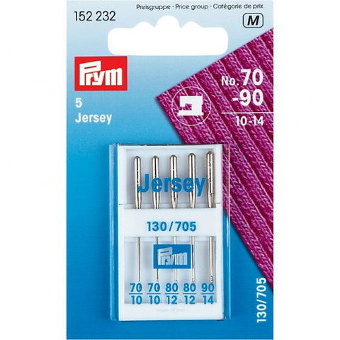 Prym sewing machine needles with flat shank "Jersey" 