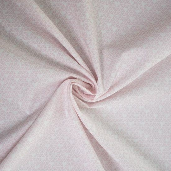 Tissu en coton « Coeurs Roses »