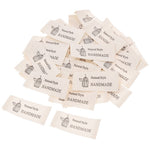 Etiquette en coton fait main (pack de 10)