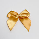 Satin bow "Cognac"