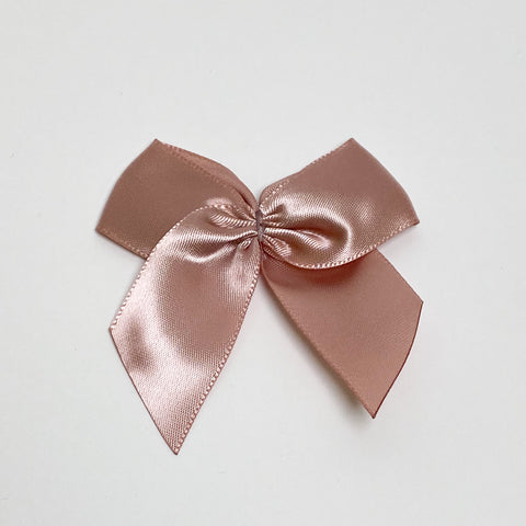 Satin bow "old pink"