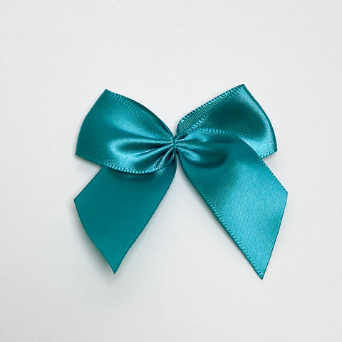 Satin bow "Turquoise"
