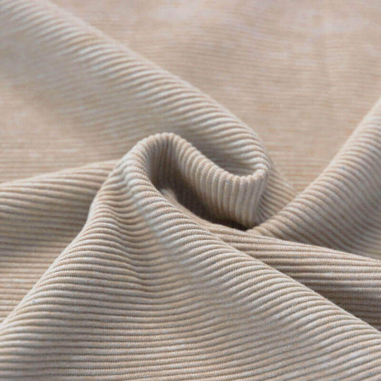 Jersey côtelé ottoman mélangé « Beige »