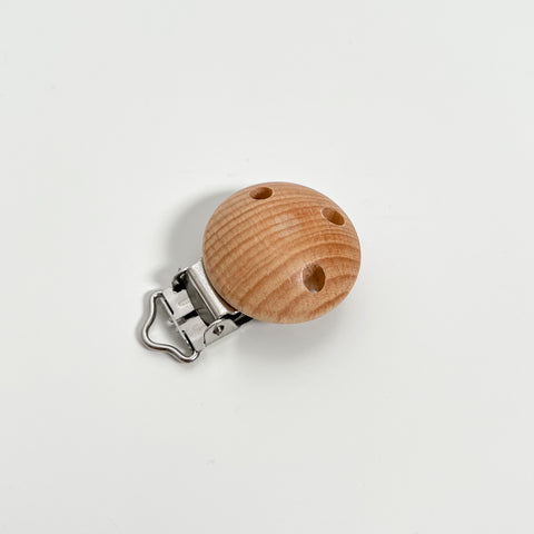 Dummy chain clip "round with hole" / wood