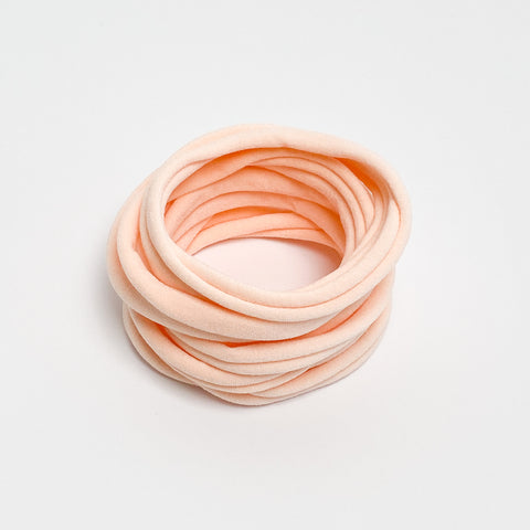 Nylon hairband “apricot”
